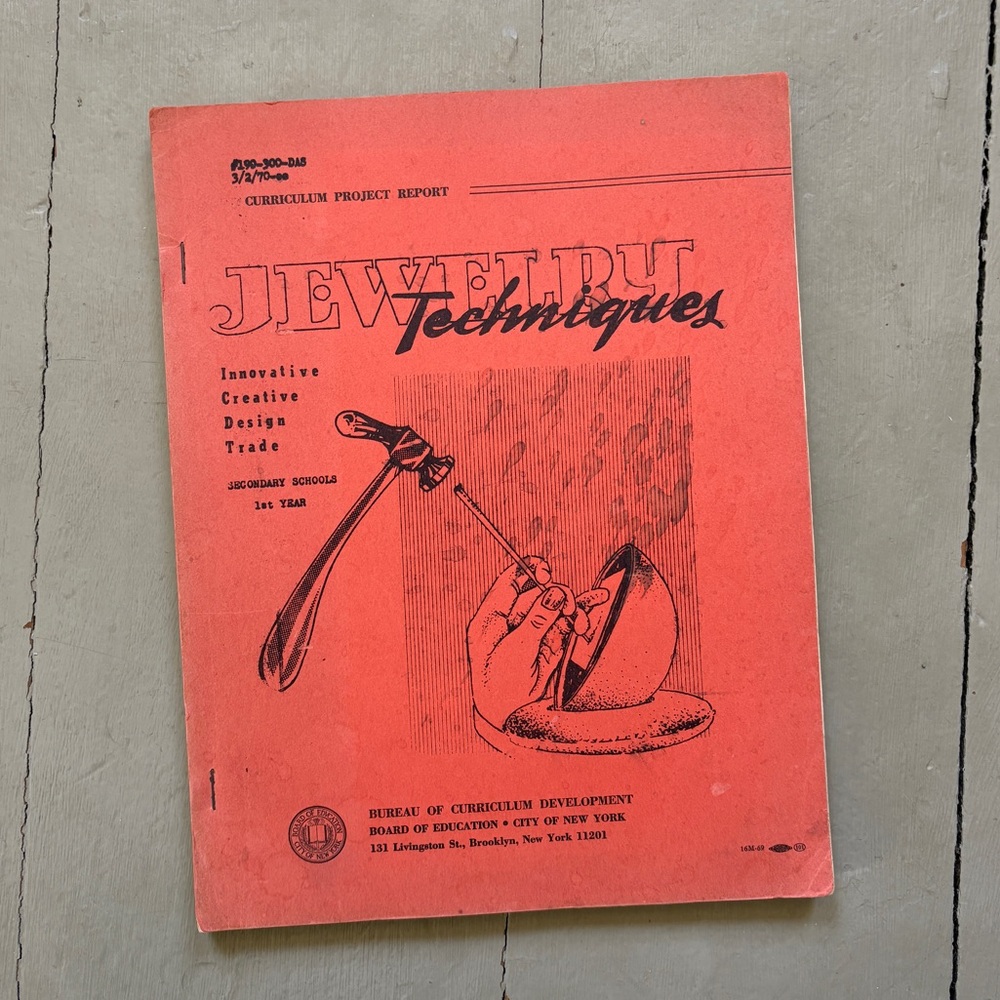 1970 Jewelry Techniques Bureau of Curriculum Development Design Trade Craft Arts